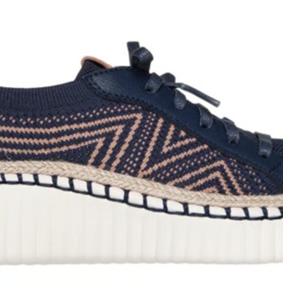 Skechers Wilshire Boulevard Size 7 Slip Ons - Navy Blue - Picture 5 of 9